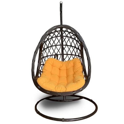 Lufta 1-Seater Swing Chair - Yellow/Black