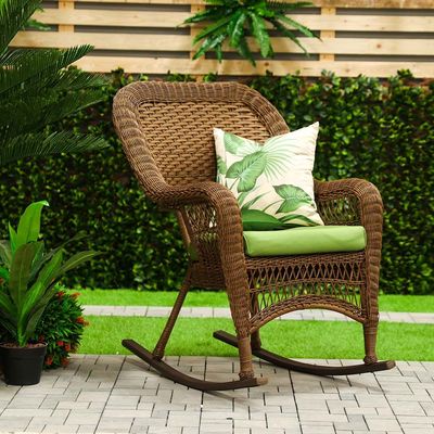 Casa Loma Single Seater Rocking Chair - Brown/Green