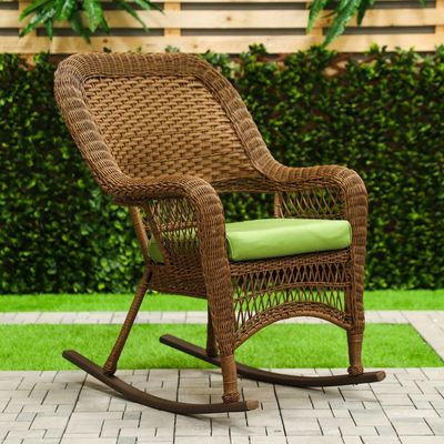 Casa Loma Single Seater Rocking Chair - Brown/Green