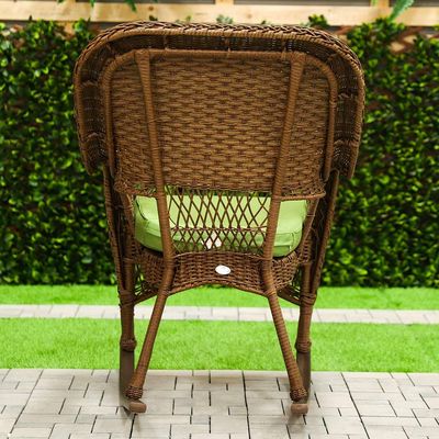 Casa Loma Single Seater Rocking Chair - Brown/Green