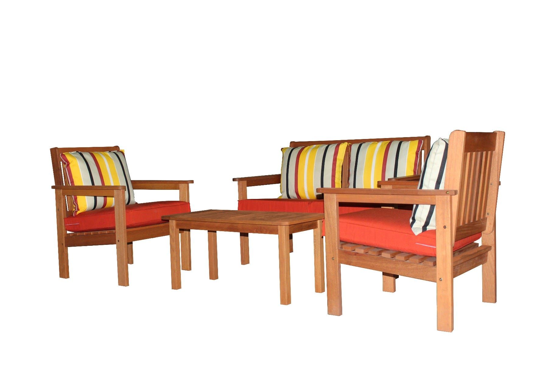 Wood furniture outlet sofa set