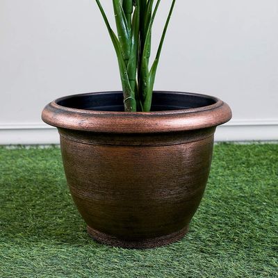 Flower Pot with Plate - Copper