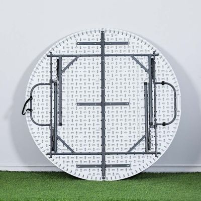 Bi-Folded Round Table - White