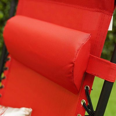 Angelina Outdoor Recliner Chair - Red