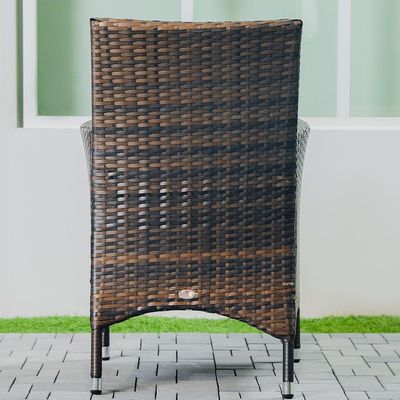 Darlene 1 + 2-Seater Rattan Balcony Set - Brown