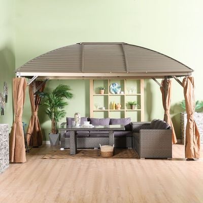 Montero Metal Gazebo - Gold - 3x4 M