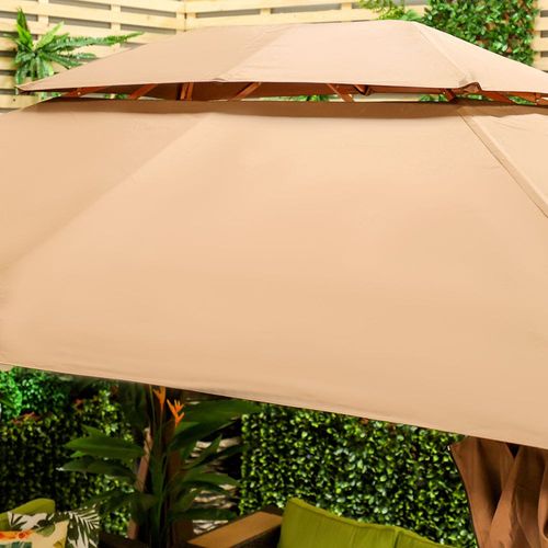 فورستوري - مظلة خارجية 3.5 × 4.5 م - بني