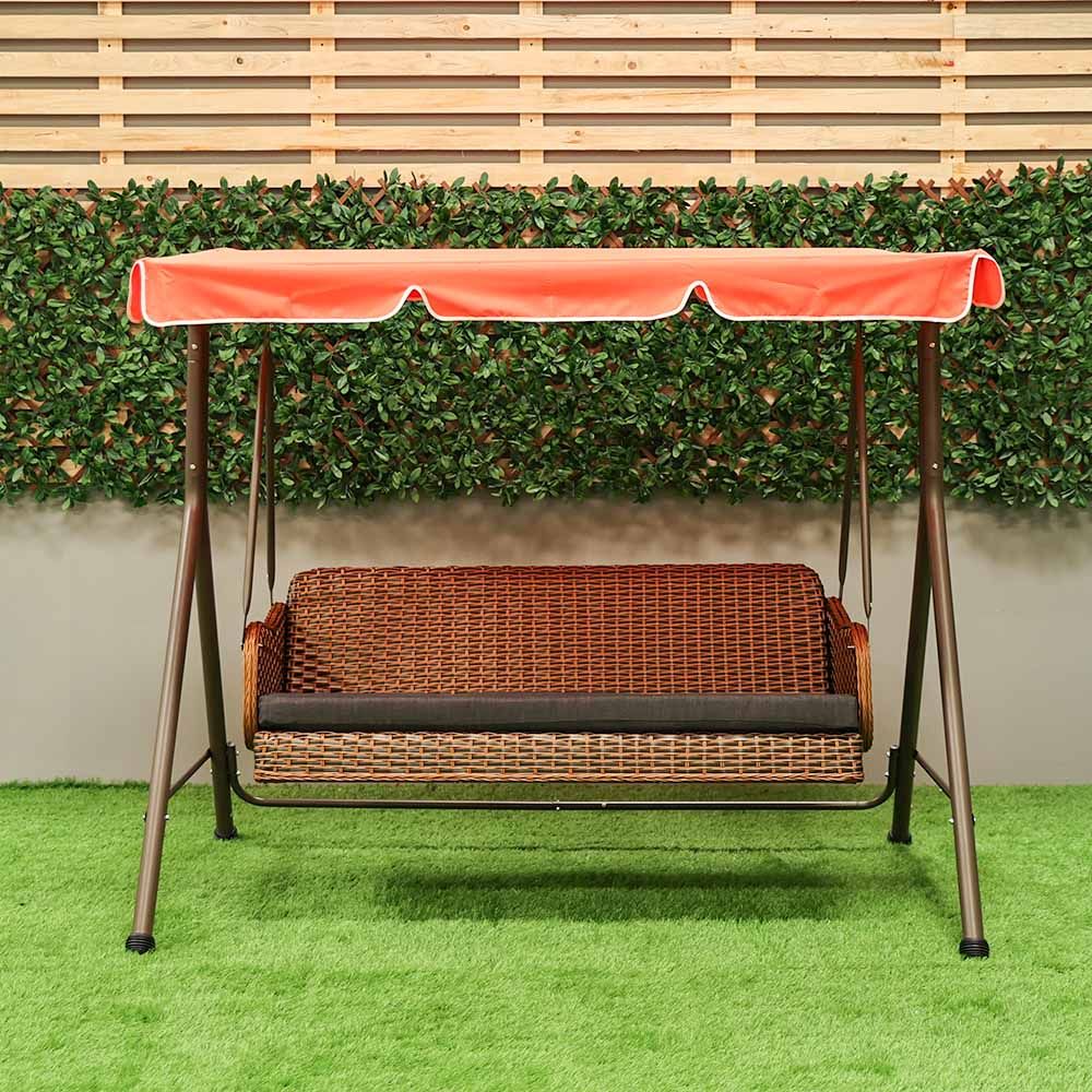 Outdoor swing 3 discount seater