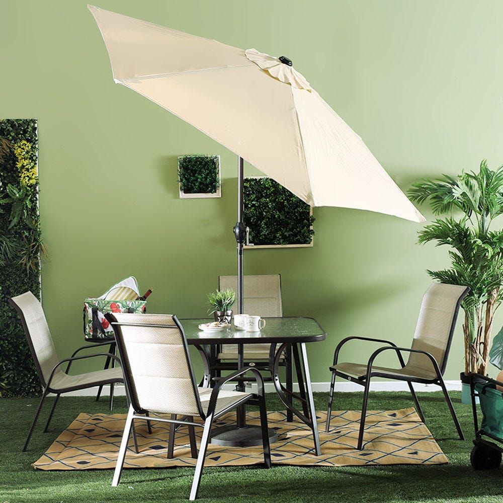 Patio table best sale chairs umbrella set