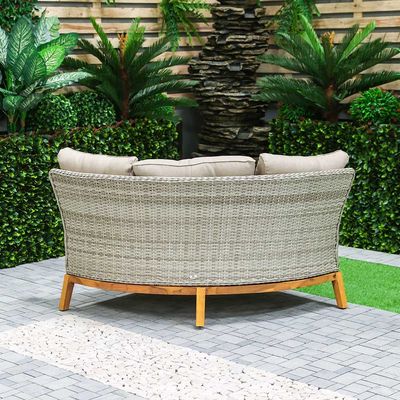 Melissa 5-Seater Outdoor Corner Sofa Set - Grey 