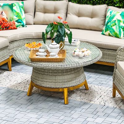 Melissa 5-Seater Outdoor Corner Sofa Set - Grey 