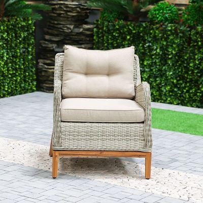 Melissa 5-Seater Outdoor Corner Sofa Set - Grey 