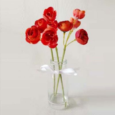 Artificial Plants in Glass Pot - 20 cm