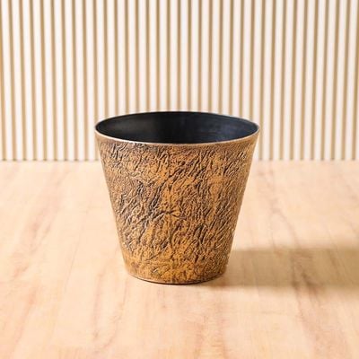 Round Flower Pot - Gold - KD2323S+In