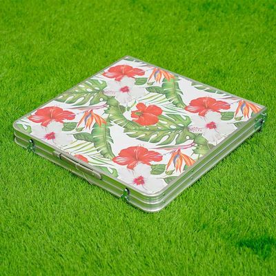 Flora Rectangle Adjjustable Table - Floral