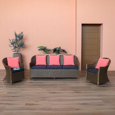 Venus 5-Seater Outdoor Sofa Set - Brown