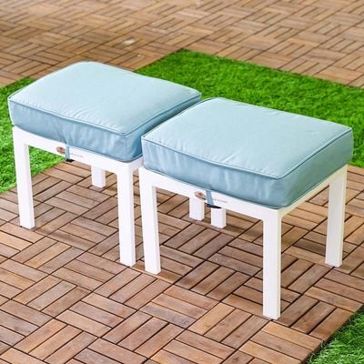 New Almaaz 9-Seater Outdoor Sofa cum Dining Set - Blue - With 2-Year Warranty