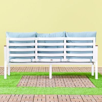 New Almaaz 9-Seater Outdoor Sofa cum Dining Set - Blue - With 2-Year Warranty