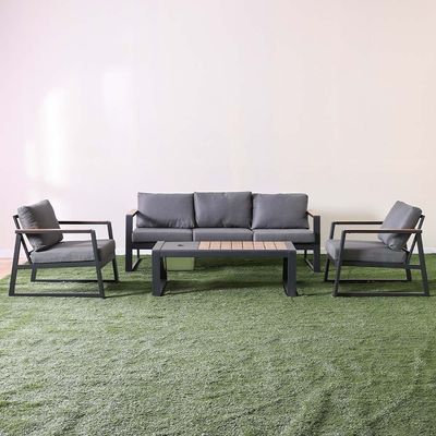Roma 5-Seater Outdoor Sofa Set - Grey - With  2-Year Warranty