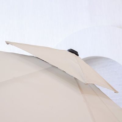 New Almira Umbrella with Base - Beige - 3x3 M