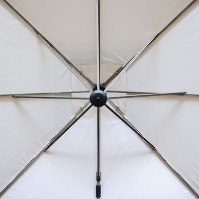 New Almira Umbrella with Base - Beige - 3x3 M