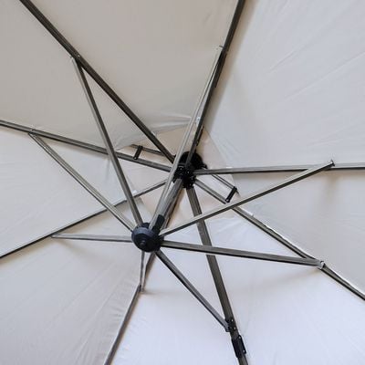 New Almira Umbrella with Base - Beige - 3x3 M