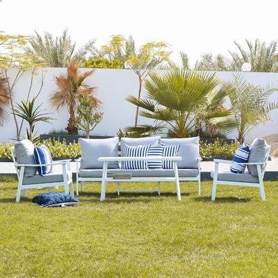 Imperial 7-Seater Outdoor Sofa Cum Dining Set - Grey - With 2-Year Warranty