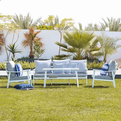Imperial 7-Seater Outdoor Sofa Cum Dining Set - Grey - With 2-Year Warranty