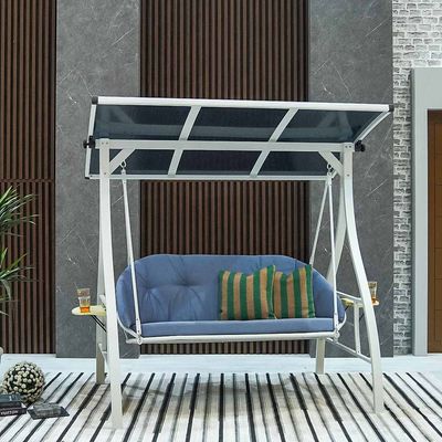 Elegance 3-Seater Swing with Canopy - Blue 