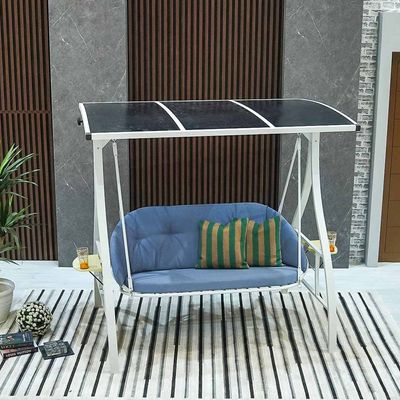 Elegance 3-Seater Swing with Canopy - Blue 