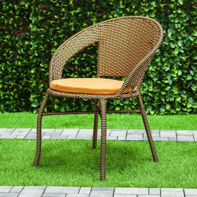 Eden 1 + 2-Seater Rattan Balcony Set - Brown