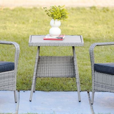 Rosa 1 + 2-Seater Balcony Set - Grey