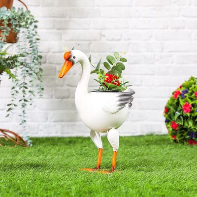 Metal Duck With Planter 30X18X37Cm - Jf211690