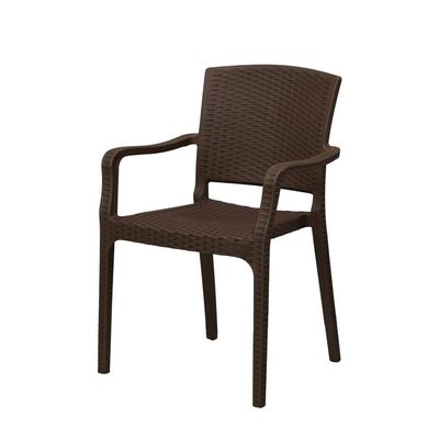 Arena Plastic Chair - Dark Brown