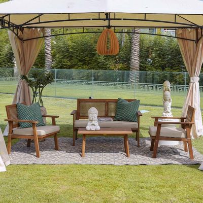 Havana 4-Seater Outdoor Sofa Set - Brown