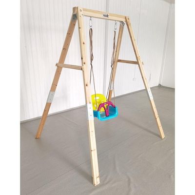 Growing Giraffe Wooden Swing Set