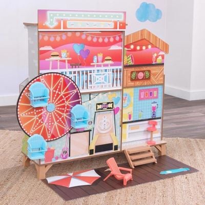 Kidkraft Ferris Wheel Fun Beach House Dollhouse With Ez Kraft Assembly