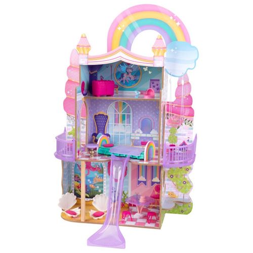 Kidkraft Rainbow Dreamers Unicorn Mermaid Dollhouse With Ez Kraft Assembly