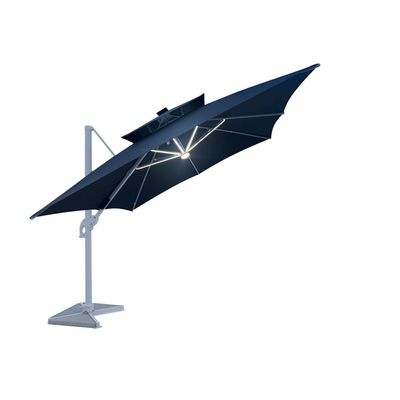 Solarium Solar LED Umbrella - Grey