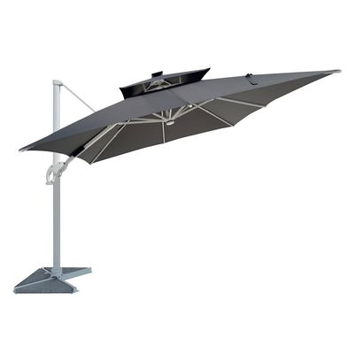 Solarium Solar LED Umbrella - Grey