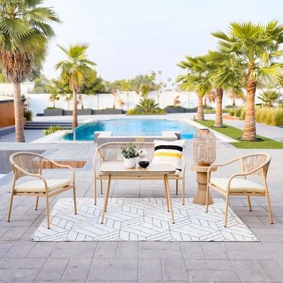 Aliza 4-Seater Outdoor Sofa Set - Beige