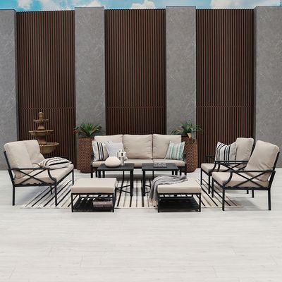 Torino 9-Seater Sofa Set - Grey