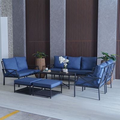 Torino 9-Seater Sofa Set - Blue