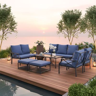 Torino 9-Seater Sofa Set - Blue