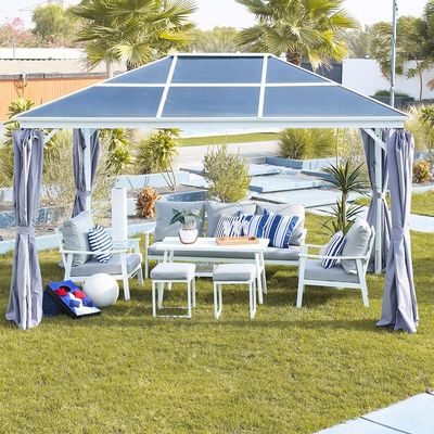 Veora Gazebo with Light - White - 3x4 M