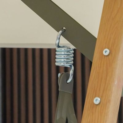 كاميلا أرجوحة فولاذية مع مظلة - بيج