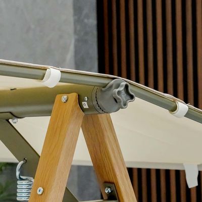 كاميلا أرجوحة فولاذية مع مظلة - بيج