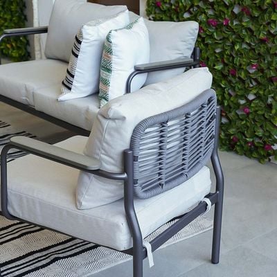 Oscar 4-Seater Outdoor Sofa Set - Grey - With 2-Year Warranty