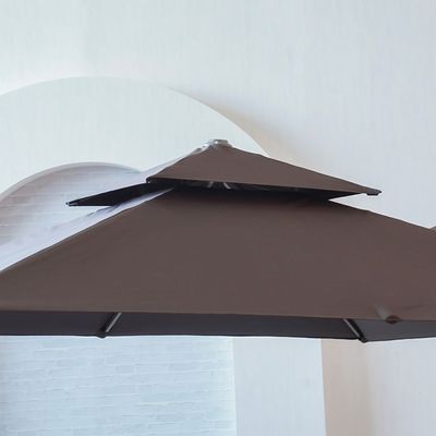 Sofia Umbrella with Base - Brown