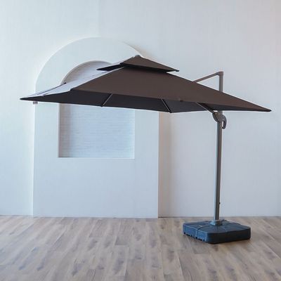 Sofia Umbrella with Base - Brown